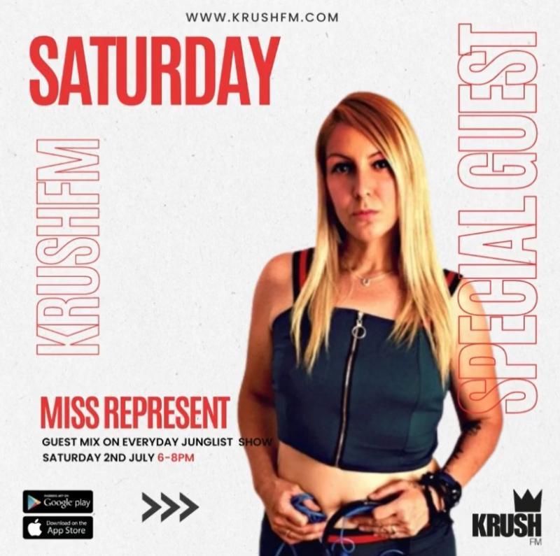 Everyday Junglist ft Miss Represent Saturday 6-8pm On www.krushfm.com
